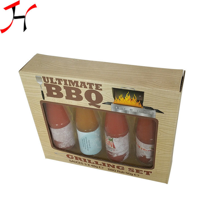 Customized Size Paper Board Box Classic Style For Sauce Bottles